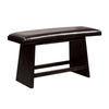 Hurley Modern Style Counter Hight Bench Black By Casagear Home FOA-CM3433PBN