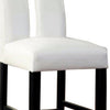 Luminar II Contemporary Counter Height Chair White And Black Finish Set of 2 By Casagear Home FOA-CM3559PC-2PK