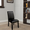 Grandstone I Contemporary Side Chair With Black Finish Set of 2 By Casagear Home FOA-CM3823BK-SC-2PK