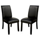 Grandstone I Contemporary Side Chair With Black Finish Set of 2 By Casagear Home FOA-CM3823BK-SC-2PK