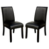 Grandstone I Contemporary Side Chair With Black Finish Set of 2 By Casagear Home FOA-CM3823BK-SC-2PK