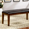 Hillsview I Transitional Style Bench Brown Cherry By Casagear Home FOA-CM3916BN