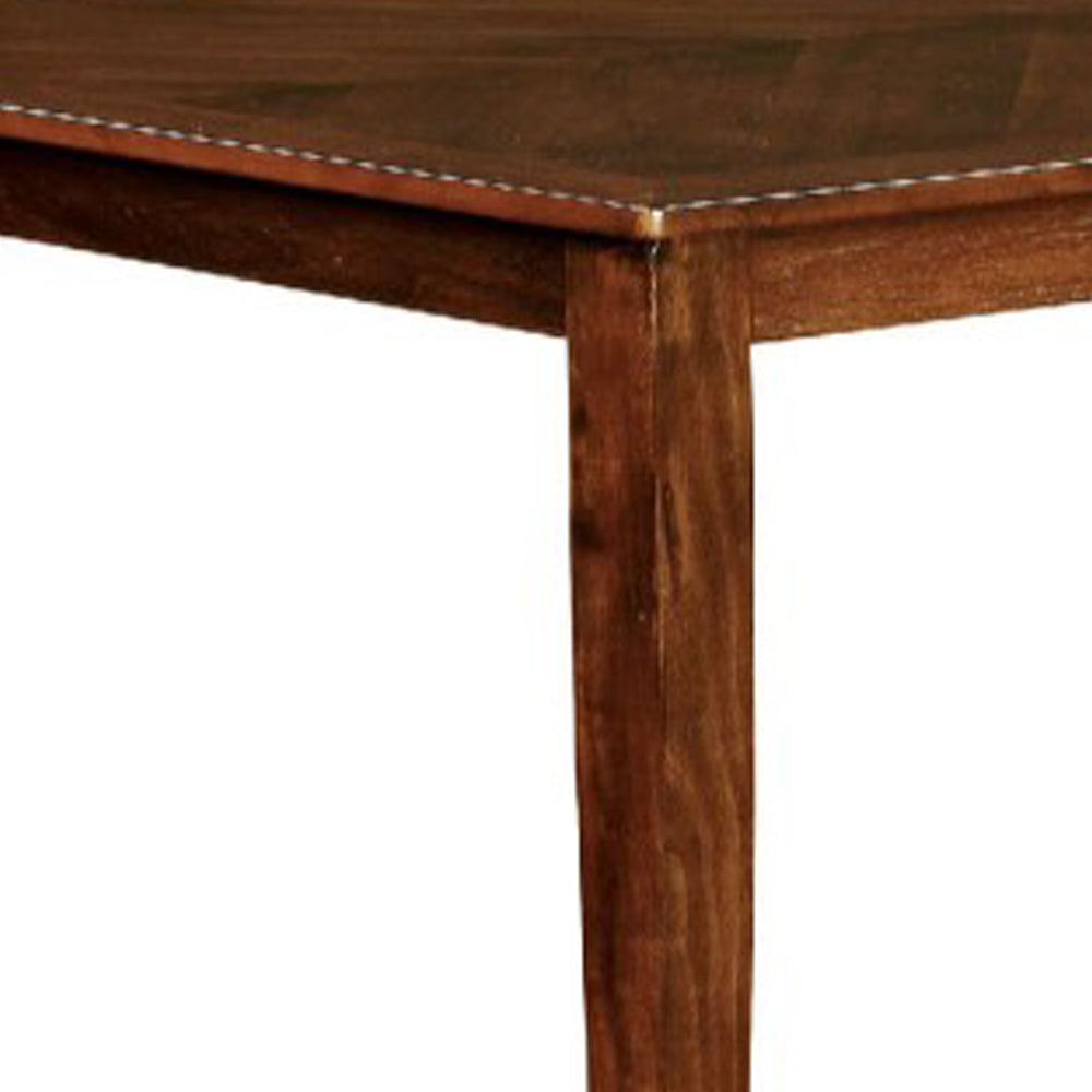 Hillsview I Transitional Dining Table Brown Cherry By Casagear Home FOA-CM3916T-60