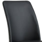 Leatherette Upholstered Side Chair with U-Shape Cantilever Base Pack Of 2,Black By Casagear Home FOA-CM3918SC-2PK