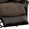 HADLEY I Transitional 1 Recliner Chair Brown By Casagear Home FOA-CM6870-CH