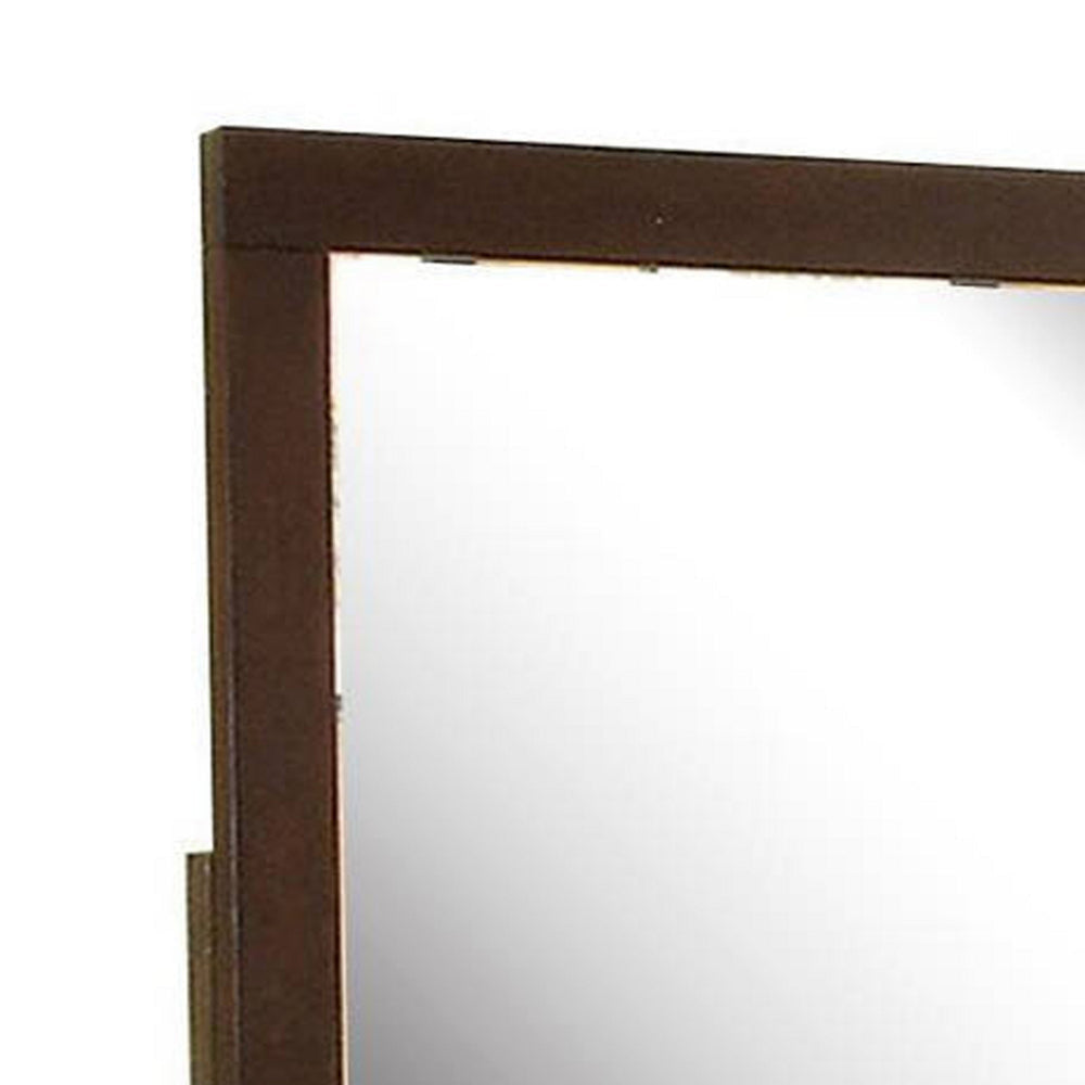 Enrico I Brown Cherry Mirror By Casagear Home FOA-CM7068M