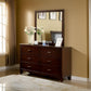 Enrico I Brown Cherry Mirror By Casagear Home