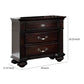 Syracuse Traditional Style Beautiful Nightstand Dark Walnut By Casagear Home FOA-CM7129N