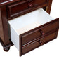 Wooden Night Stand With 2 Drawers Dark Brown By Casagear Home FOA-CM7155EX-N