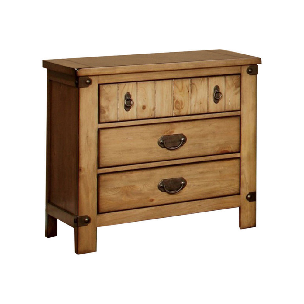 Pioneer Cottage Night Stand In Weathered Elm Finish By Casagear Home FOA-CM7449N