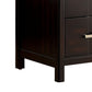 Transitional Solid Wood Night Stand With Two Drawers Espresso Brown By Casagear Home FOA-CM7580EX-N