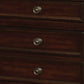 3 Drawer Wooden Night Stand In Cherry Brown By Casagear Home FOA-CM7590CH-N