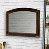 Northville Transitional Style Wooden Wall Mirror, Brown By Casagear Home