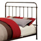 Metal California King size Platform Bed with Headboard & footboard Deep Bronze By Casagear Home FOA-CM7701GM-CK