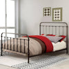 Metal California King size Platform Bed with Headboard & footboard, Deep Bronze By Casagear Home