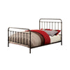 Metal California King size Platform Bed with Headboard & footboard Deep Bronze By Casagear Home FOA-CM7701GM-CK