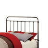 Metal Full Size Platform Bed with Headboard & Footboard Deep Bronze By Casagear Home FOA-CM7701GM-F