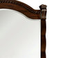 Burleigh Transitional Style Mirror Cherry By Casagear Home FOA-CM7791M