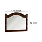 Burleigh Transitional Style Mirror Cherry By Casagear Home FOA-CM7791M