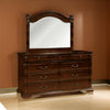 Burleigh Transitional Style Mirror , Cherry By Casagear Home