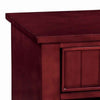 Wooden Night Stand With One Drawer And Open Shelf In Cherry Brown -CM7905CH-N By Casagear Home FOA-CM7905CH-N