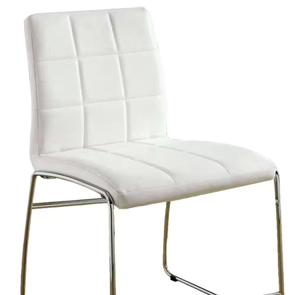 Kona II Contemporary Counter Height Chair White Finish Set of 2 - CM8320WH-PC-2PK FOA-CM8320WH-PC-2PK