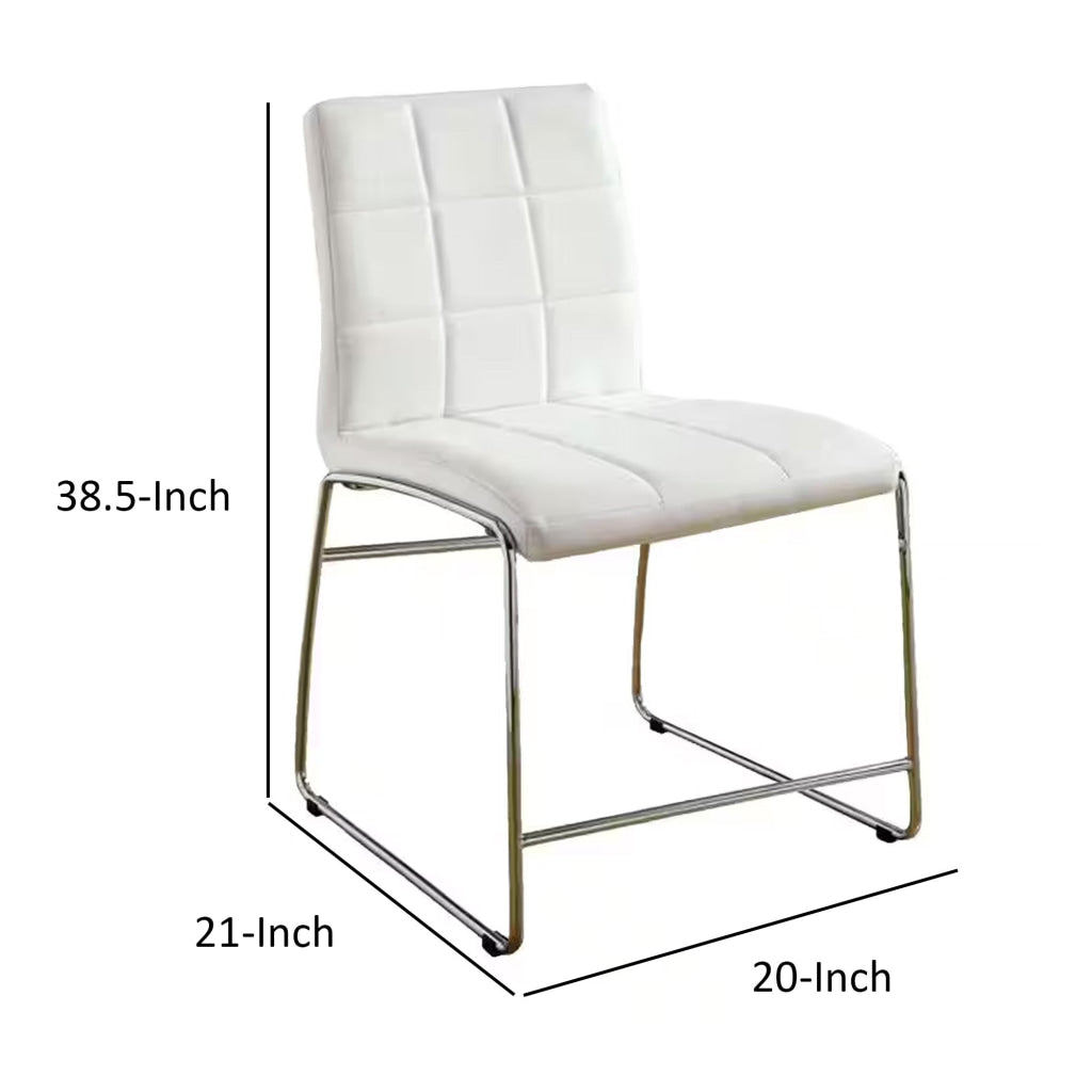 Kona II Contemporary Counter Height Chair White Finish Set of 2 - CM8320WH-PC-2PK FOA-CM8320WH-PC-2PK