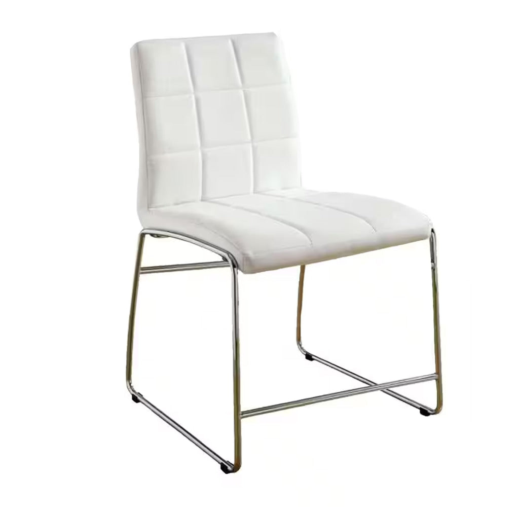 Kona II Contemporary Counter Height Chair White Finish Set of 2 - CM8320WH-PC-2PK FOA-CM8320WH-PC-2PK