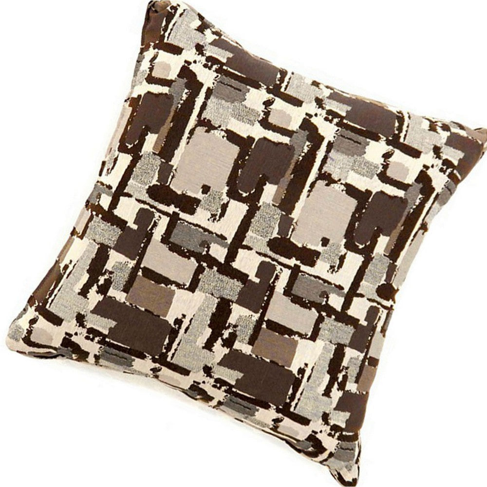 Concrit Contemporary Pillow Small Set of 2 Brown By Casagear Home FOA-PL6003BR-S-2PK