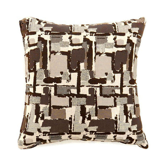 Concrit Contemporary Pillow, Small Set of 2, Brown By Casagear Home