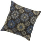 Contemporary Style Floral Designed Set of 2 Throw Pillows Navy Blue By Casagear Home FOA-PL6024NV-L-2PK