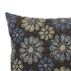 Contemporary Style Floral Designed Set of 2 Throw Pillows Navy Blue By Casagear Home FOA-PL6024NV-L-2PK