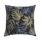 Contemporary Style Leaf Designed Set of 2 Throw Pillows Navy Blue -PL6027NV-S-2PK By Casagear Home FOA-PL6027NV-S-2PK