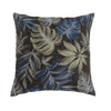 Contemporary Style Leaf Designed Set of 2 Throw Pillows Navy Blue -PL6027NV-S-2PK By Casagear Home FOA-PL6027NV-S-2PK