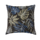 Contemporary Style Leaf Designed Set of 2 Throw Pillows Navy Blue -PL6027NV-S-2PK By Casagear Home FOA-PL6027NV-S-2PK