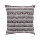 Contemporary Style Horizontally Zigzag Designed Set of 2 Throw Pillows Purple -PL6033PR-L-2PK By Casagear Home FOA-PL6033PR-L-2PK