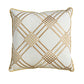 Contemporary Style Set of 2 Throw Pillows With Diamond Patterns Ivory Yellow By Casagear Home FOA-PL8039-2PK