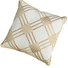 Contemporary Style Set of 2 Throw Pillows With Diamond Patterns Ivory Yellow By Casagear Home FOA-PL8039-2PK