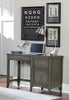 Wooden Writing Desk With Keyboard Tray And 2 Drawers, Gray By Casagear Home