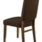 Wood & Fabric Dining Side Chair With Comfortable Padding, Set of 2 By Casagear Home