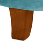 Button Tufted Velvet Upholstered Wooden Ottoman with Hidden Storage Blue and Brown - K6171-B122 By Casagear Home KFN-K6171-B122