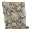 Floral Print Fabric Upholstered Parsons Chair with Wooden Legs Multicolor Set of Two - K6805-A824 By Casagear Home KFN-K6805-A824