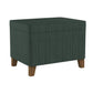 Rectangular Fabric Upholstered Wooden Ottoman with Lift Top Storage, Green - N7697S-F1539 By Casagear Home