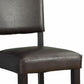 30’’ Wooden Bar Stool with Padded Upholstered Seat and Backrest Brown LHD-0218VESP-01-KD-U