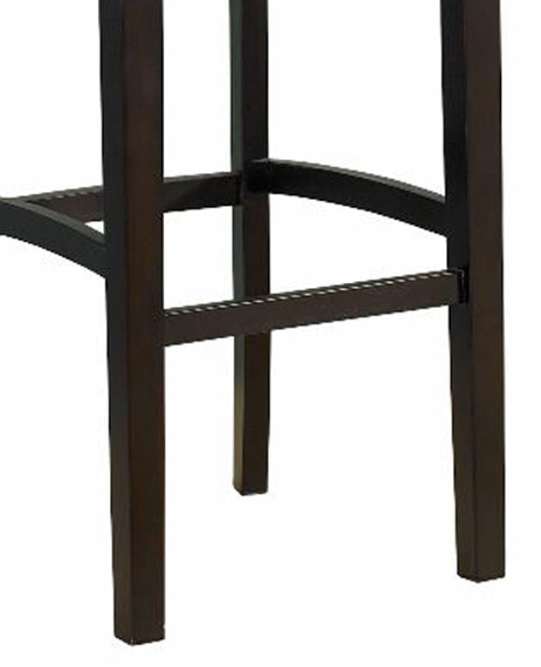 30’’ Wooden Bar Stool with Padded Upholstered Seat and Backrest Brown LHD-0218VESP-01-KD-U