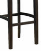 30’’ Wooden Bar Stool with Padded Upholstered Seat and Backrest Brown LHD-0218VESP-01-KD-U