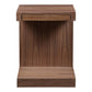 Zio Side Accent Table Walnut Brown