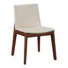 Deco Dining Chair Cream White PVC - Set Of Two MCN-BC-1016-05