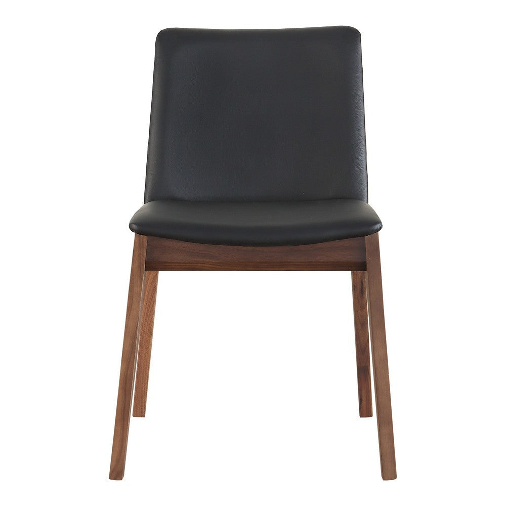 Deco Dining Chair Ebony PVC - Set Of Two