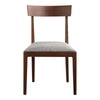 Leone Dining Chair Walnut Brown - Set Of Two